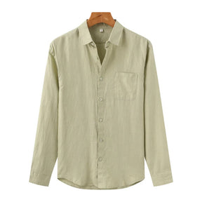 Camisa de Linho Manga Longa Old Money - Greece